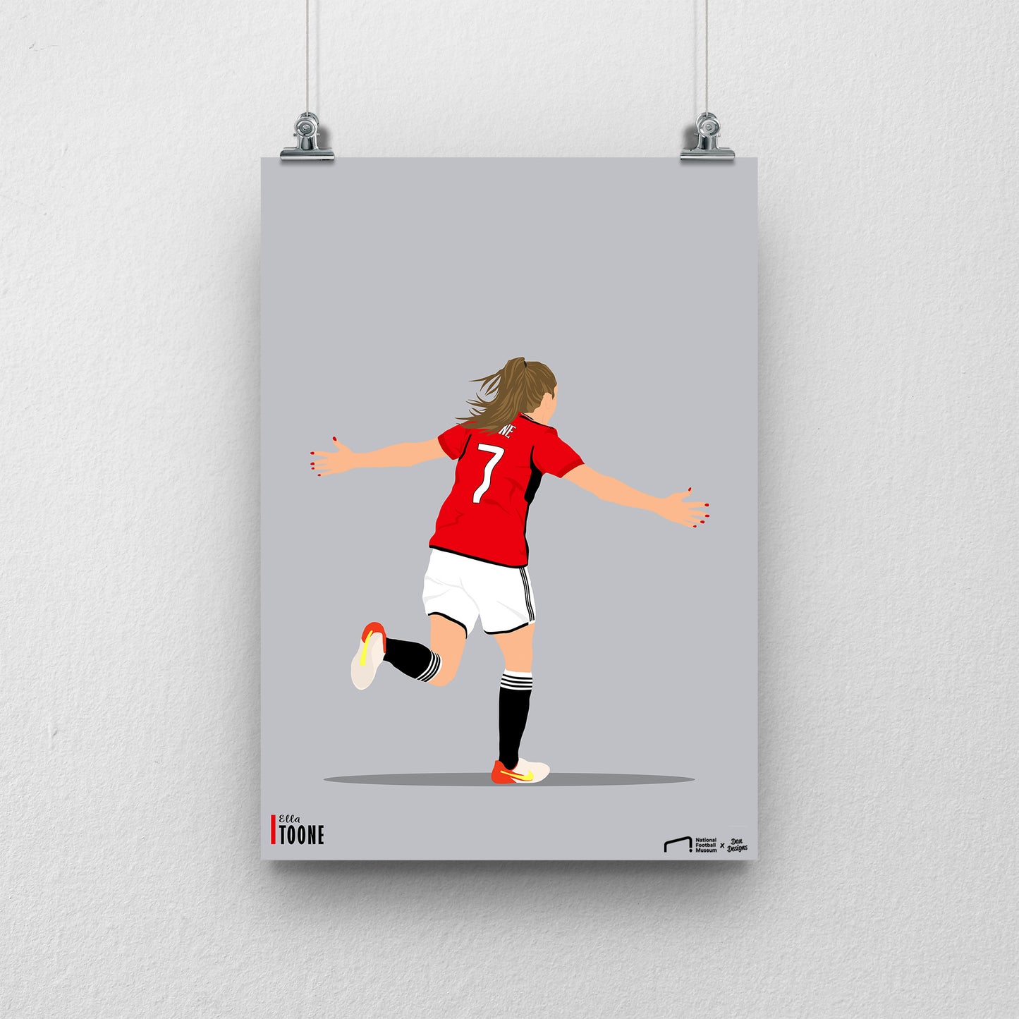 Ella Toone Manchester United - A3 Print - DanDesignsGB