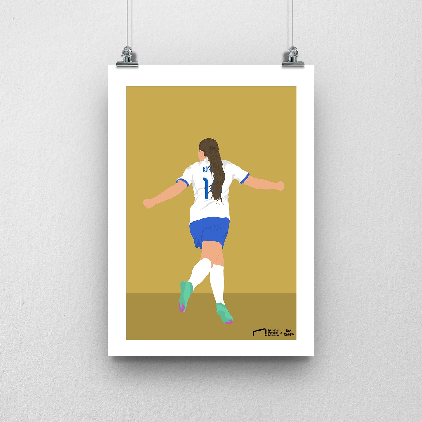 Fran Kirby England Print - DanDesignsGB