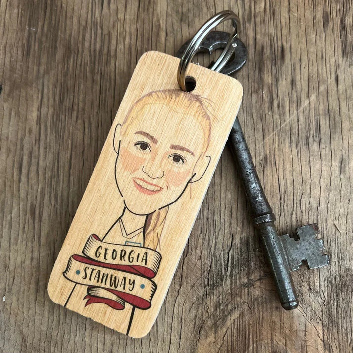 Georgia Stanway Wooden Keyring