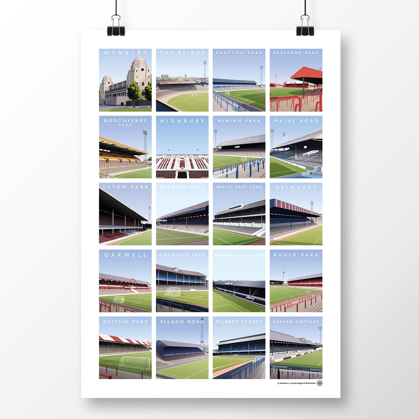 Grounds Of English Football - 1970s - Matthew J I Wood