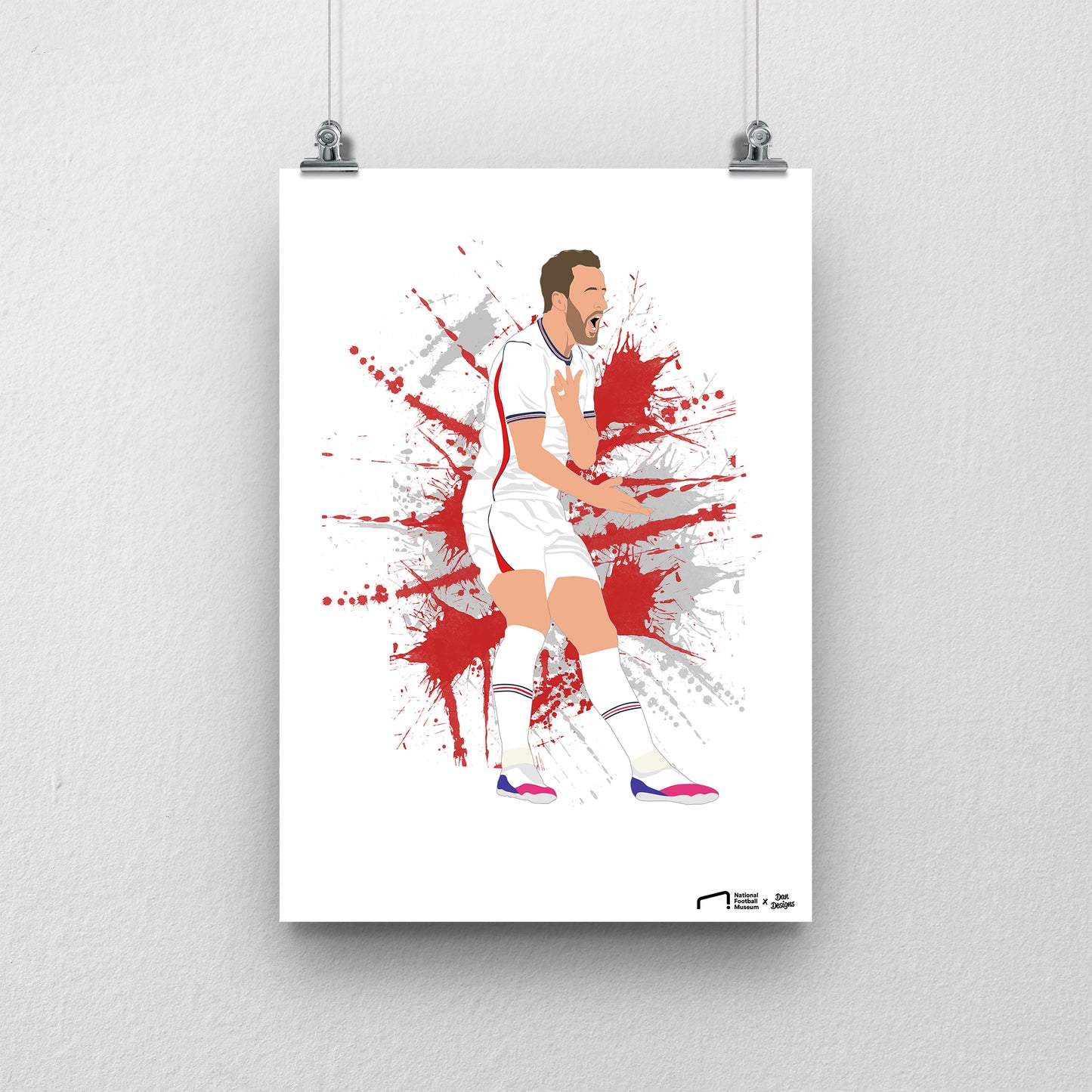 Harry Kane England Print - DanDesignsGB