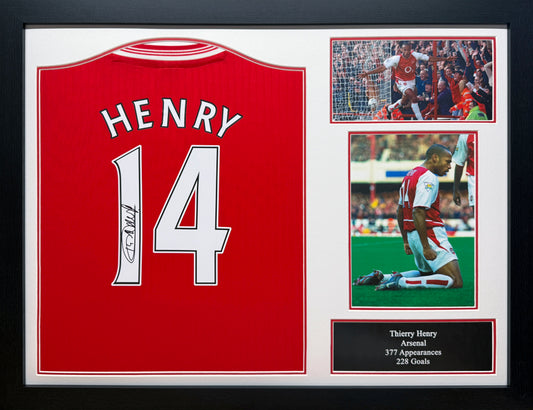 Thierry Henry Signed Arsenal Shirt