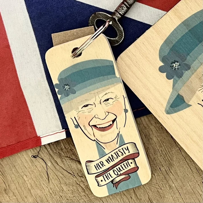 The Queen (2020) Wooden Keyring