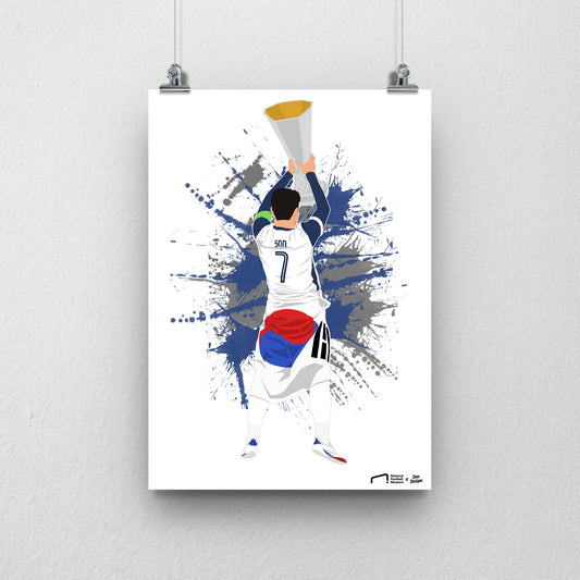 Son Heung-Min A3 Print - DanDesignsGB