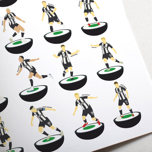 Newcastle Champions 2025 Subbuteo Print