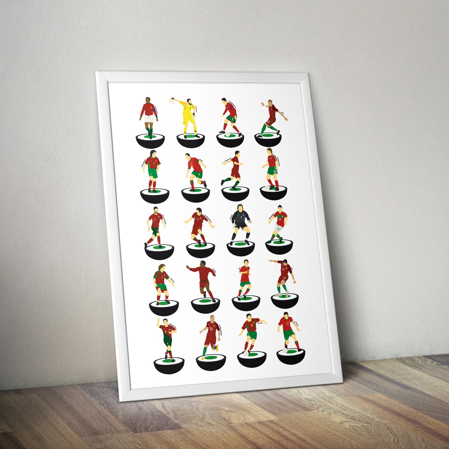 Portugal Legends Subbuteo Print