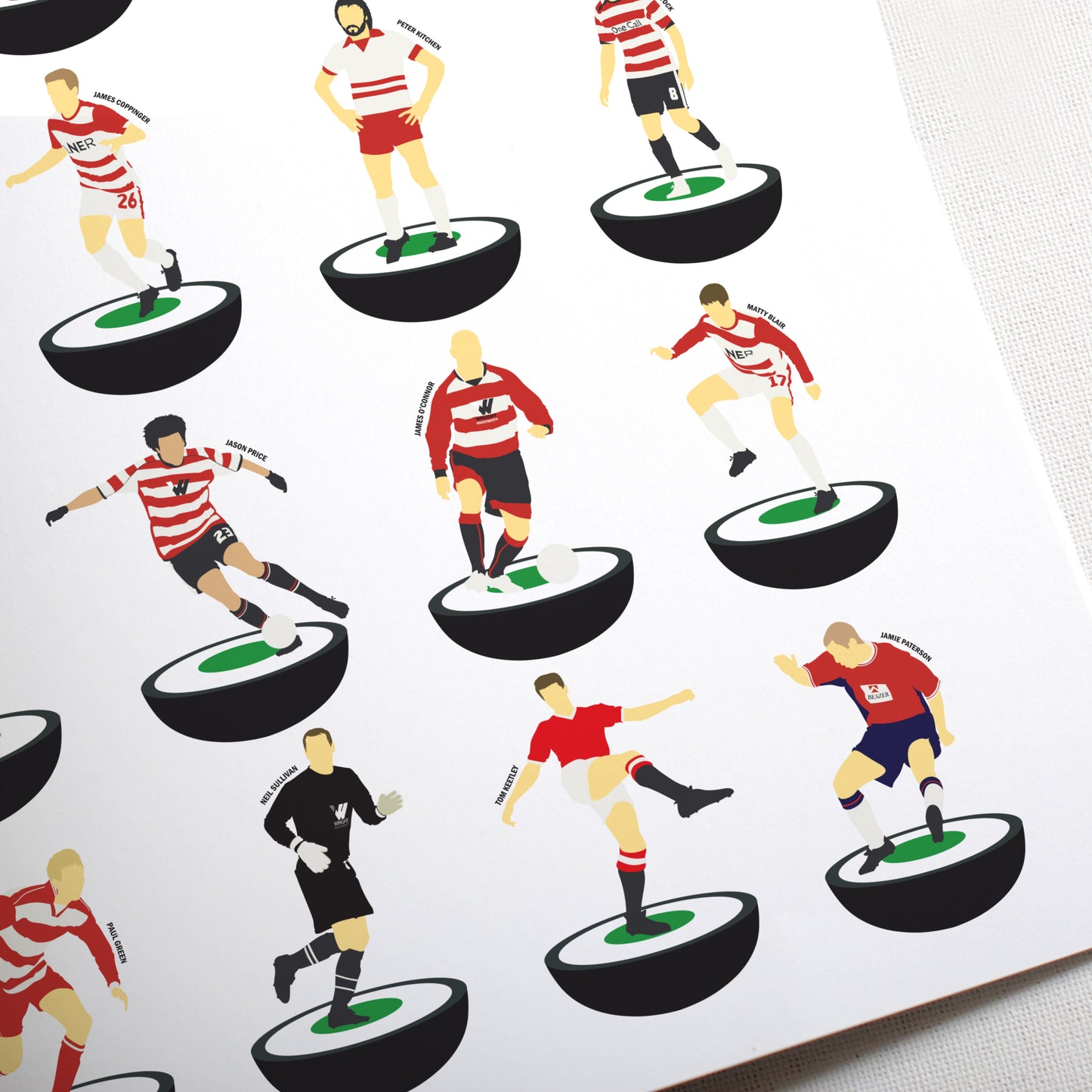 Doncaster Rovers Subbuteo Print