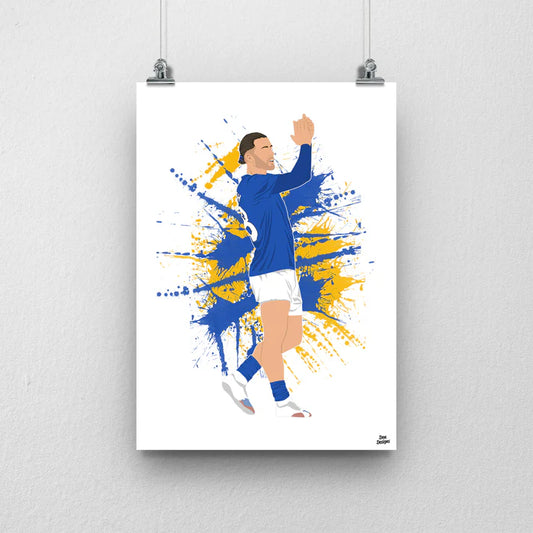 Jack Grealish Everton Print - DanDesignsGB
