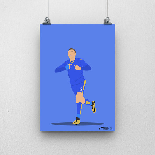 Jamie Vardy Print - DanDesignsGB