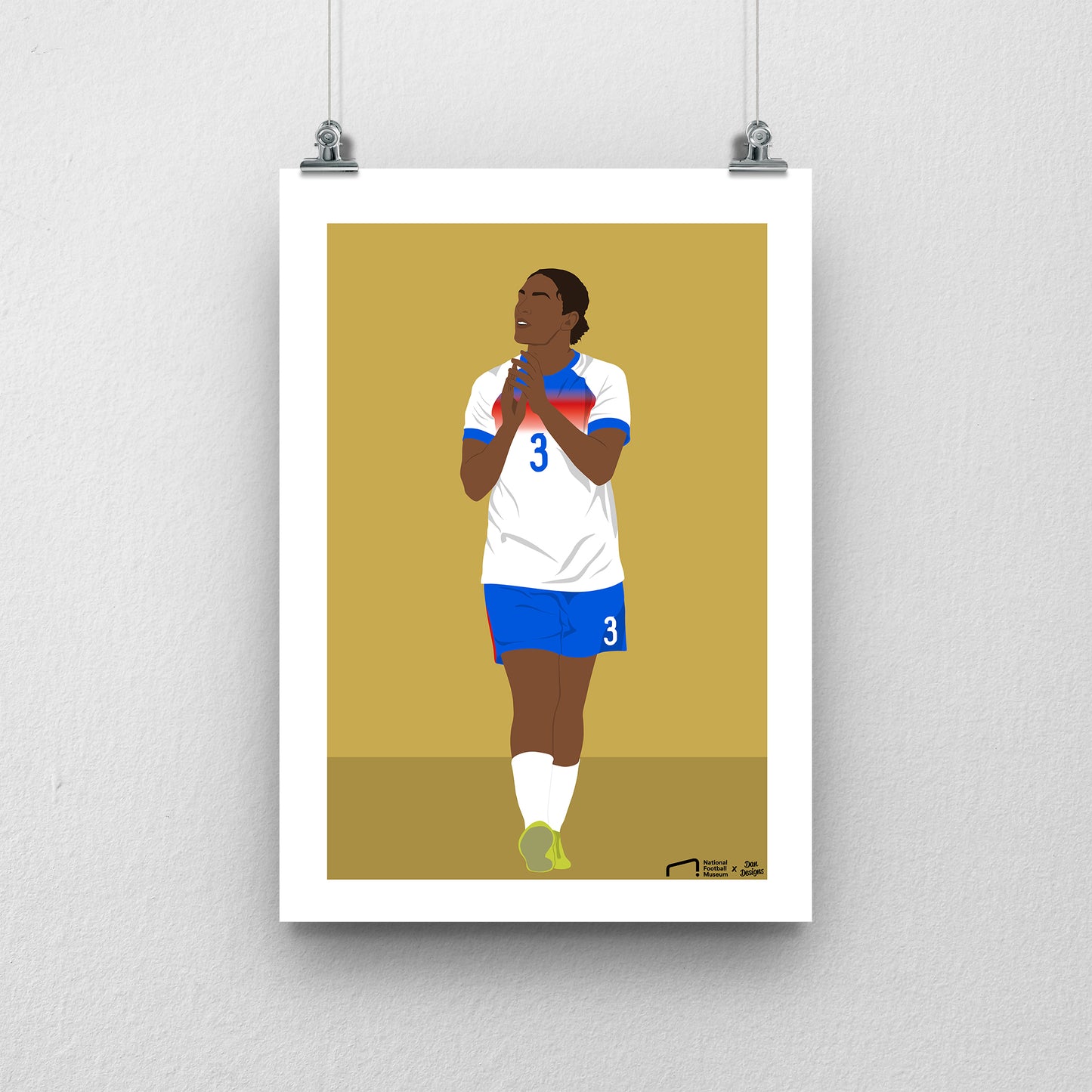 Jess Carter EURO A3 EURO 2025 Art Print - DanDesignsGB