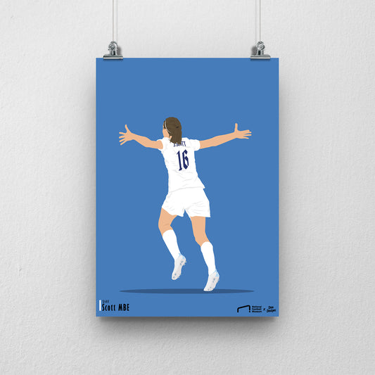 Jill Scott England Print - DanDesignsGB