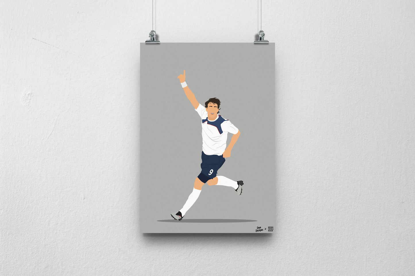 SALE - Johan Elmander A3 Print - DanDesignsGB