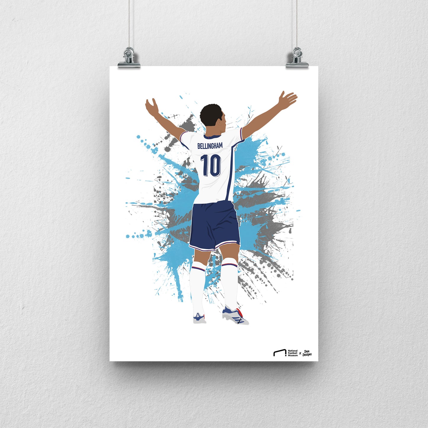 Jude Bellingham England Print - DanDesignsGB