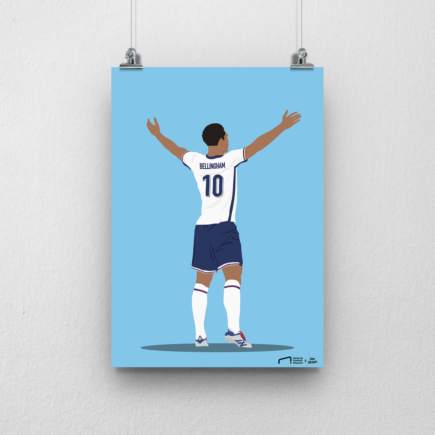 Jude Bellingham England Print - DanDesignsGB