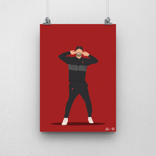 SALE - Jurgen Klopp A3 Print - DanDesignsGB