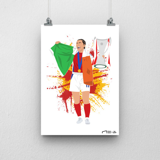 Katie McCabe Arsenal Print - DanDesignsGB