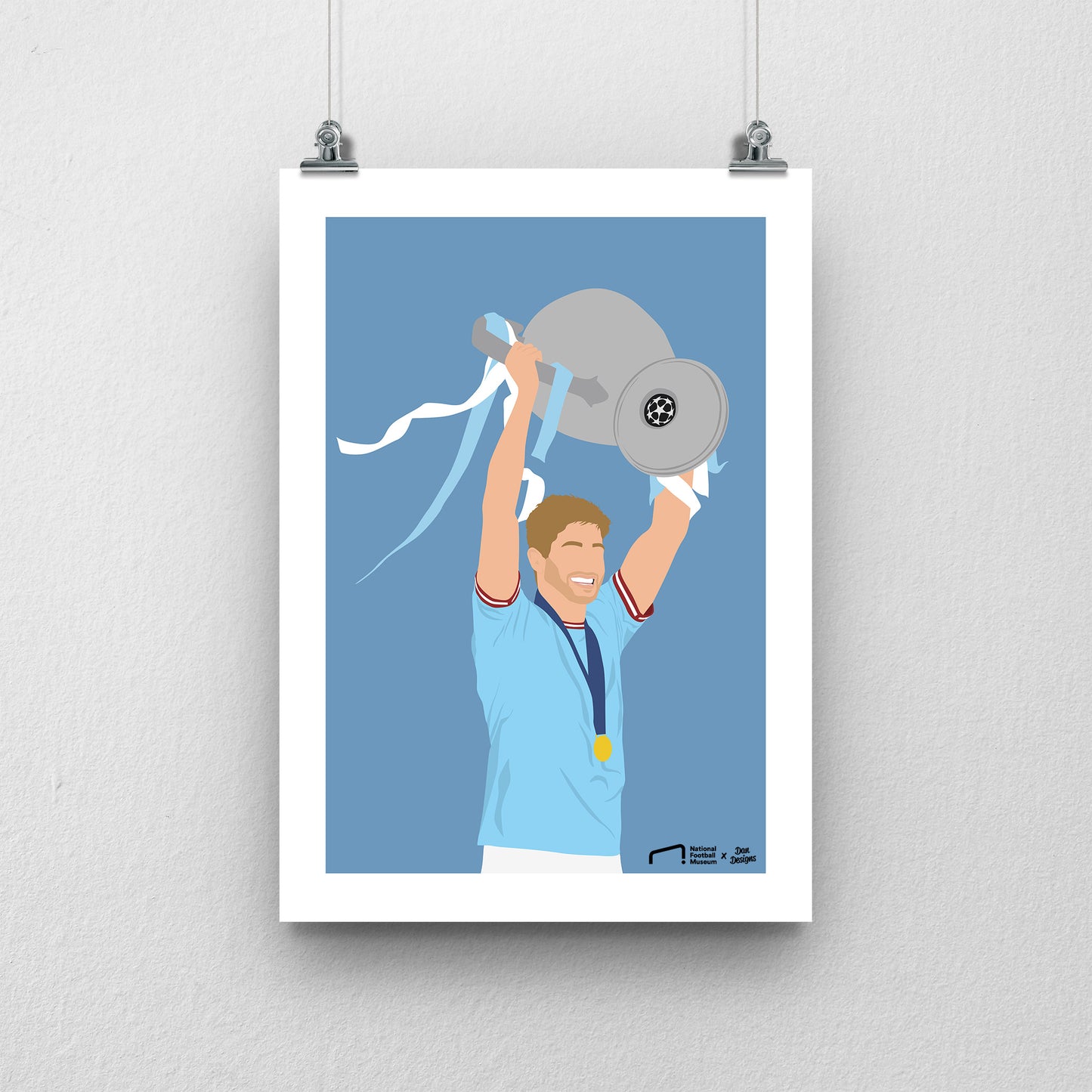 Kevin De Bruyne A3 Print - DanDesignsGB