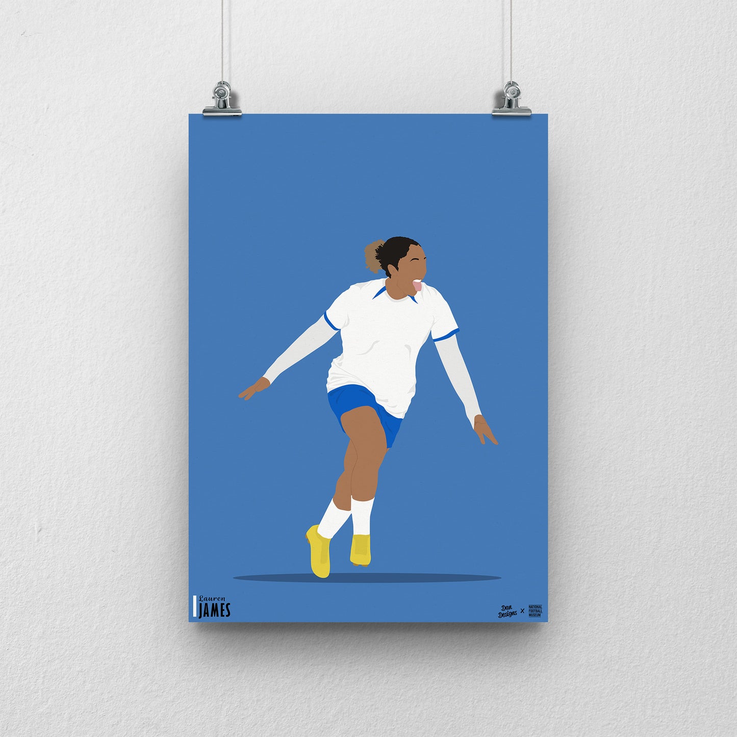 Lauren James England A3 Print - DanDesignsGB