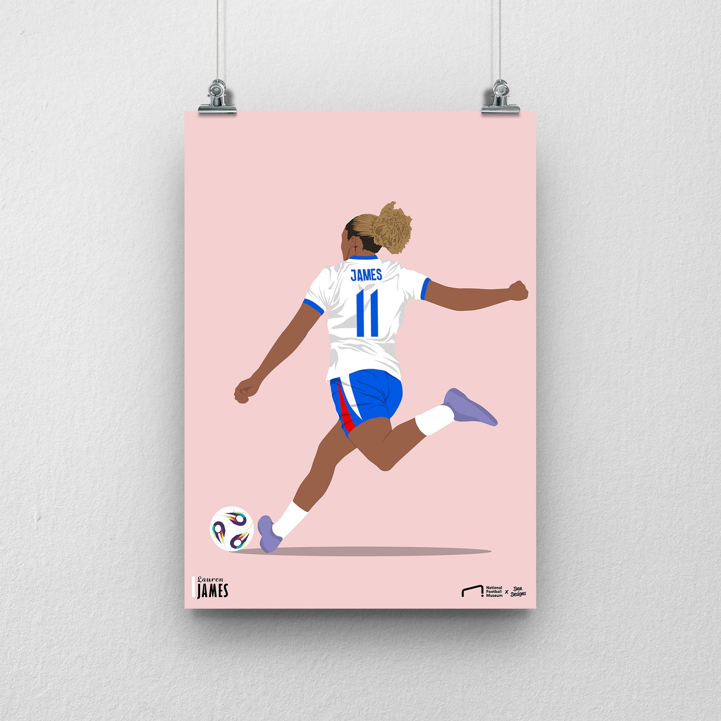 Lauren James EURO A3 EURO 2025 Art Print - DanDesignsGB