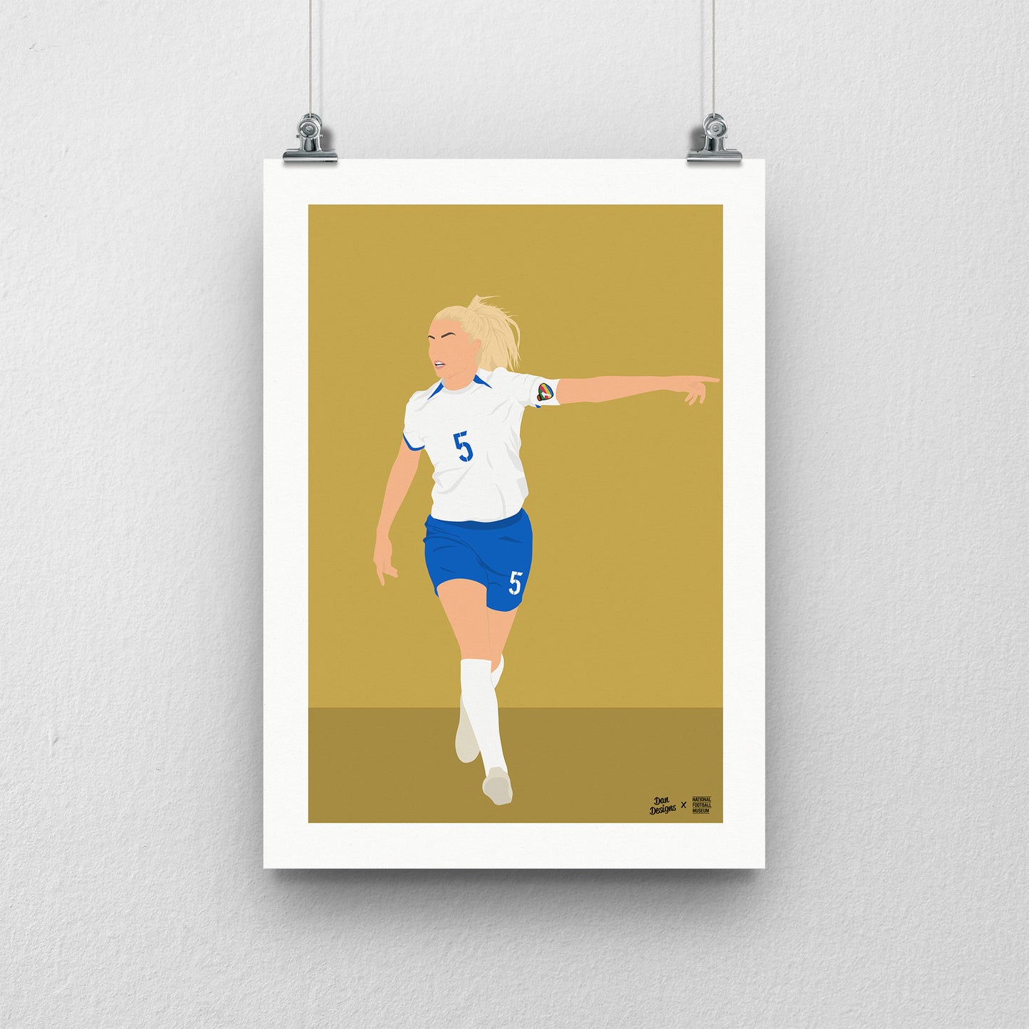 Leah Williamson England A3 Print - DanDesignsGB
