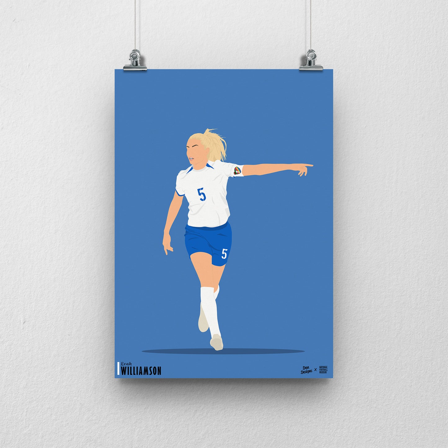 Leah Williamson England A3 Print - DanDesignsGB