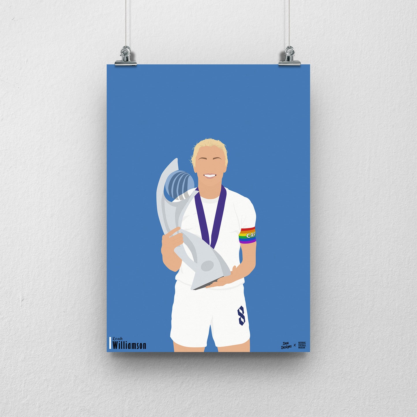 Leah Williamson England A3 Print - DanDesignsGB