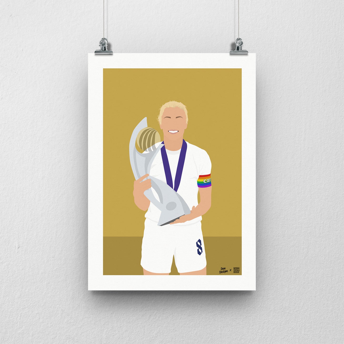 Leah Williamson England A3 Print - DanDesignsGB