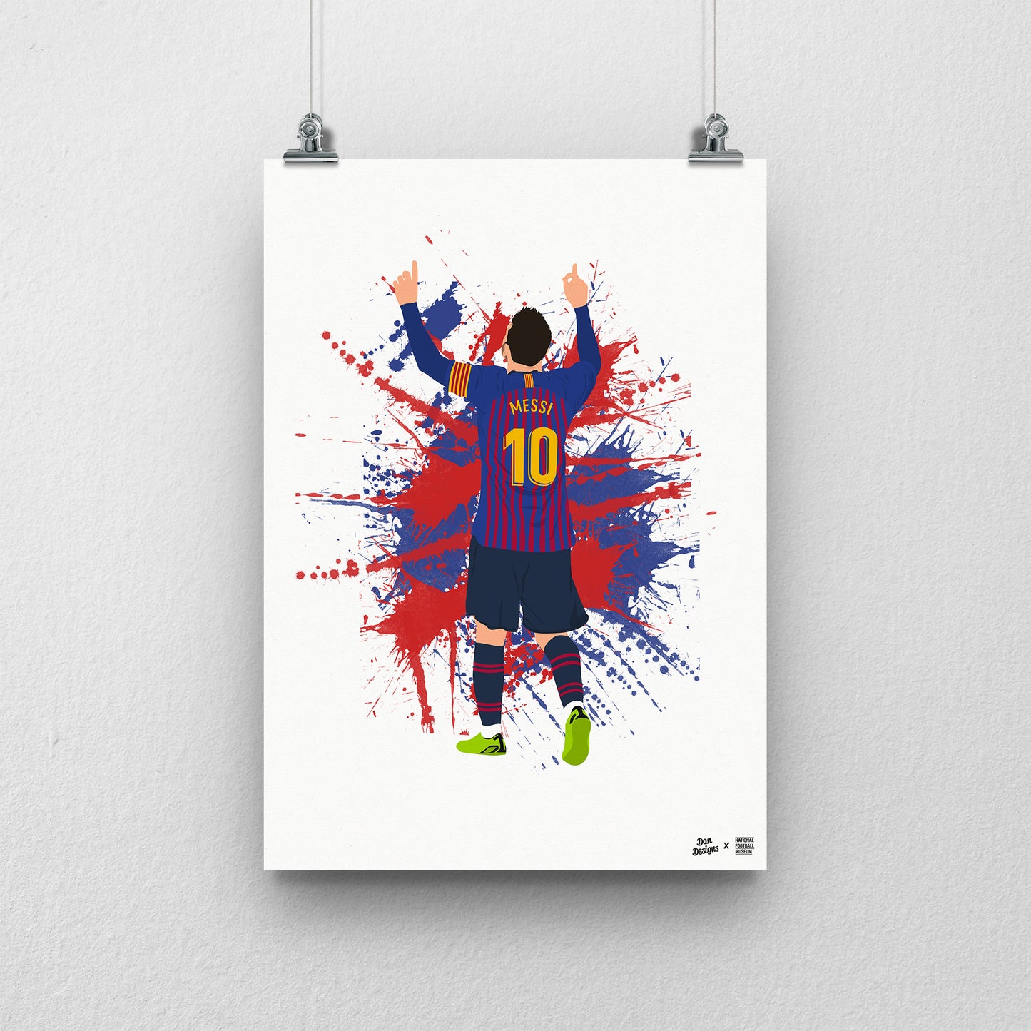 Messi Barcelona A3 Print - DanDesignsGB