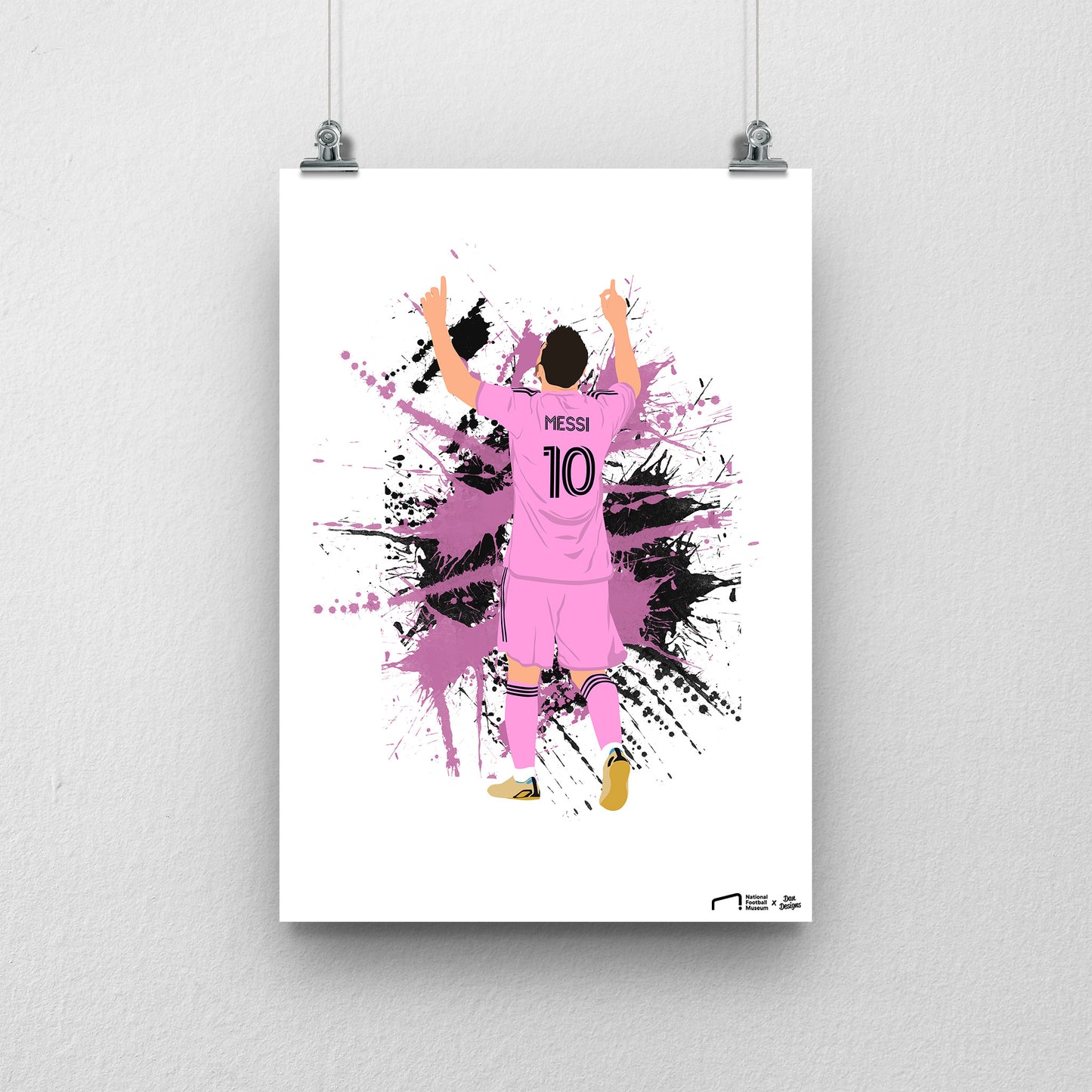 Lionel Messi Inter Miami Print - DanDesignsGB