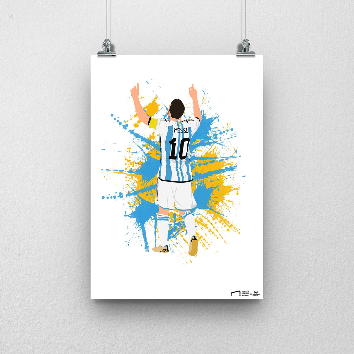 Lionel Messi Argentina Print - DanDesignsGB