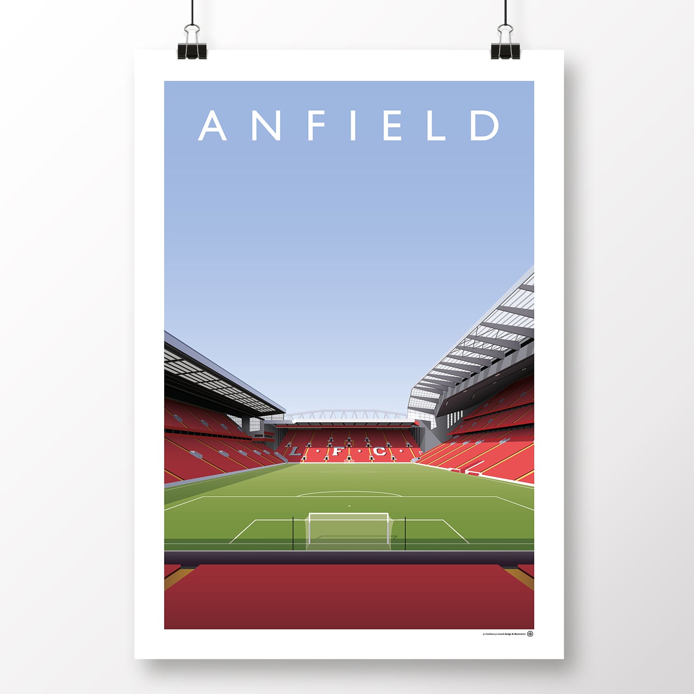 Liverpool Anfield From Anfield Road Stand - 1970s - Matthew J I Wood