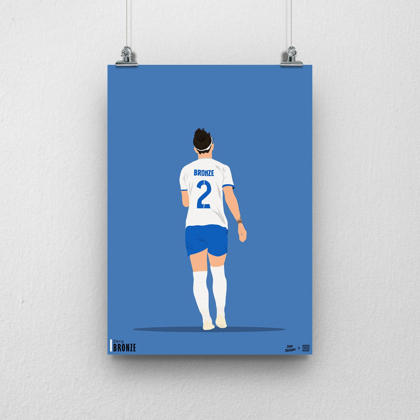 Lucy Bronze England A3 Art Print - DanDesignsGB