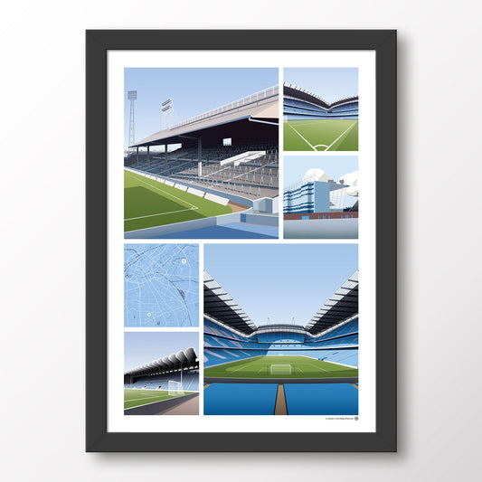 Manchester City Views of Maine Road and Etihad Stadium - Matthew J I Wood