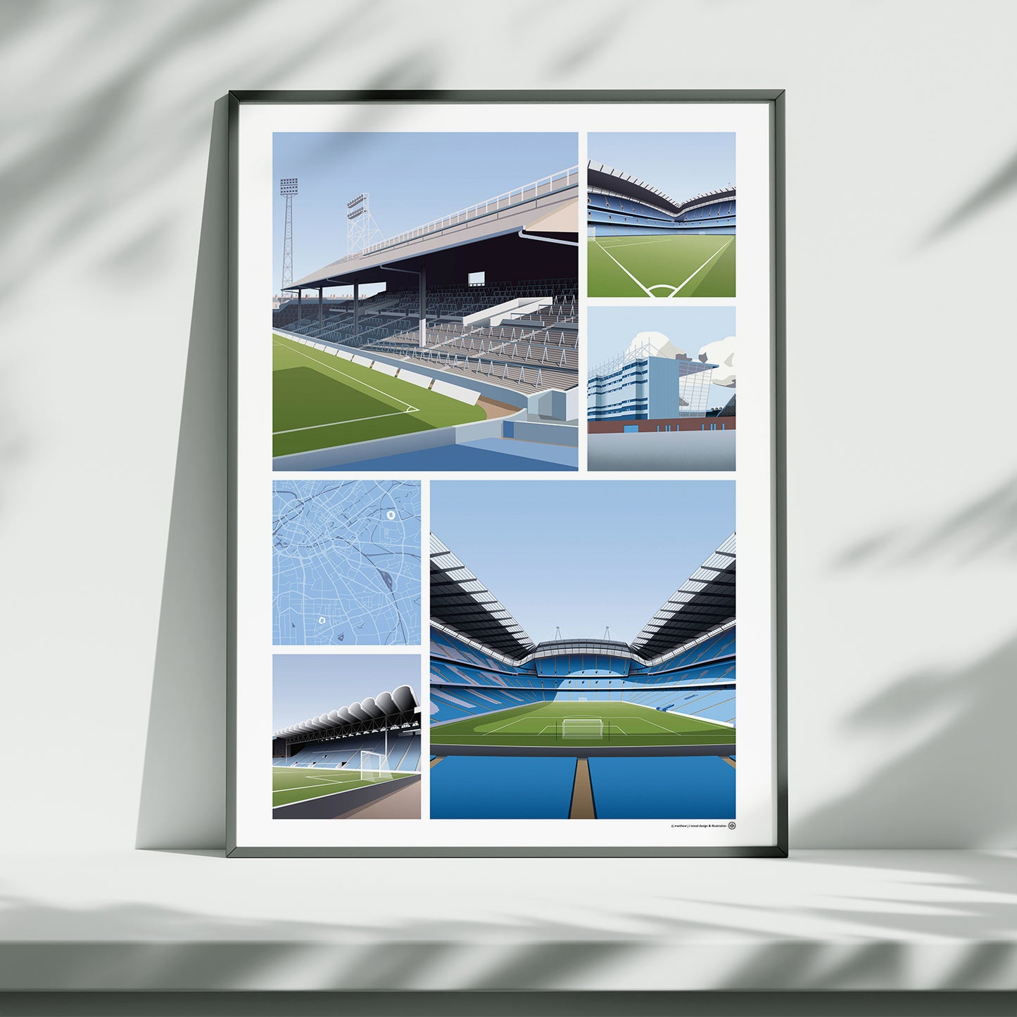 Manchester City Views of Maine Road and Etihad Stadium - Matthew J I Wood