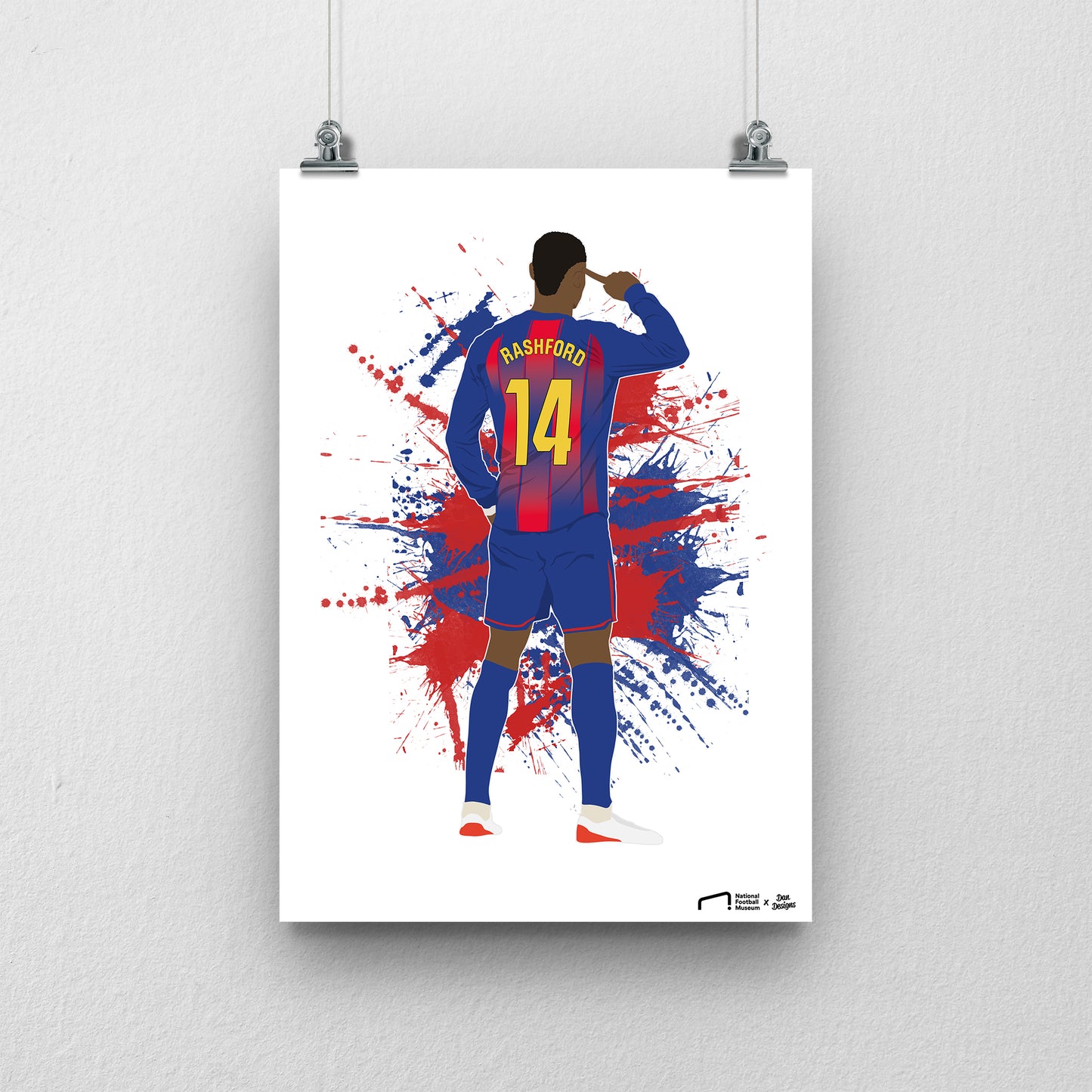 Marcus Rashford Barcelona Print - DanDesignsGB