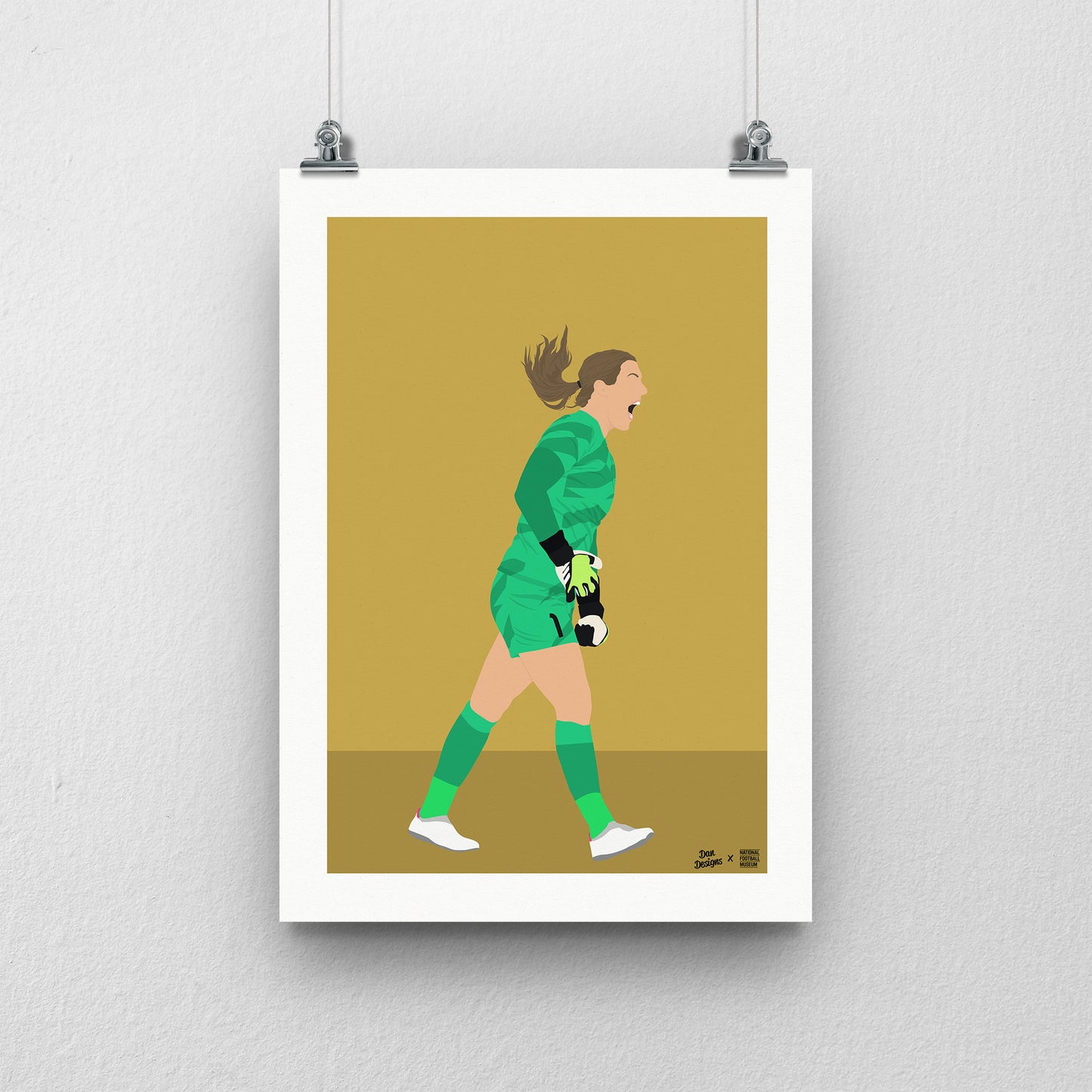 Mary Earps England A3 Print - DanDesignsGB