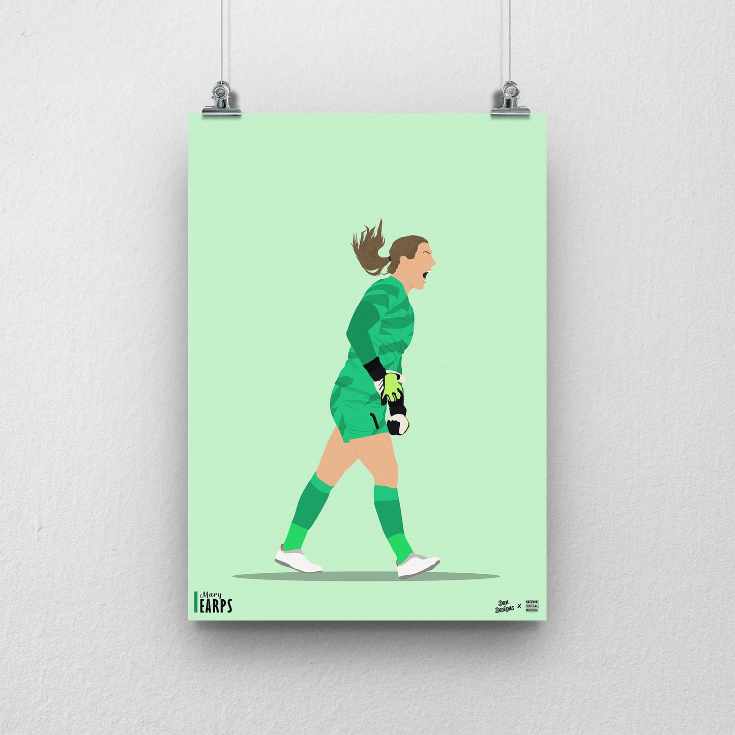 Mary Earps England A3 Print - DanDesignsGB