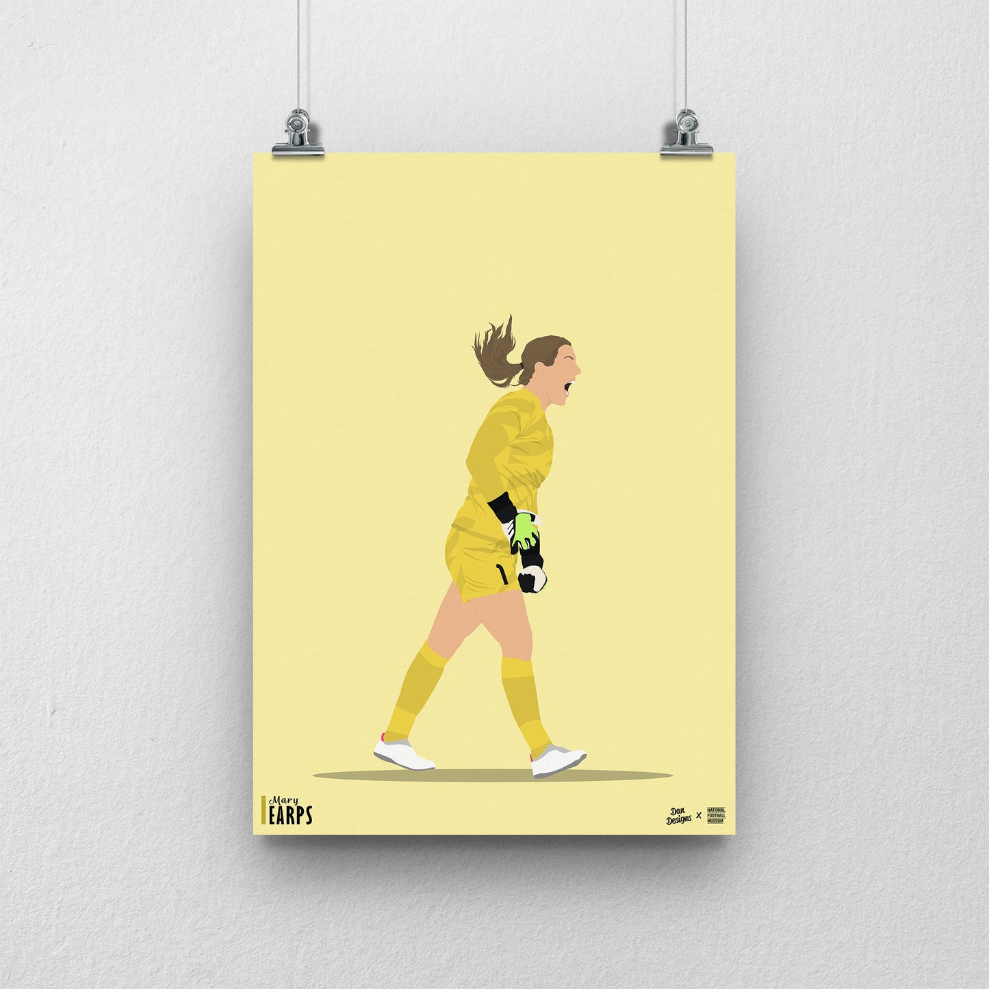 Mary Earps England A3 Print - DanDesignsGB