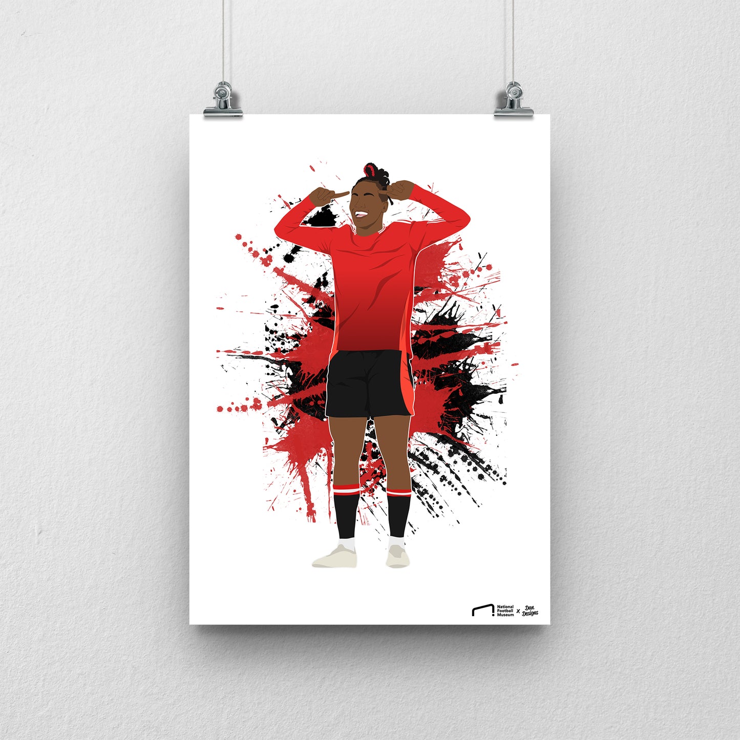 Melvine Malard Manchester United Print - DanDesignsGB