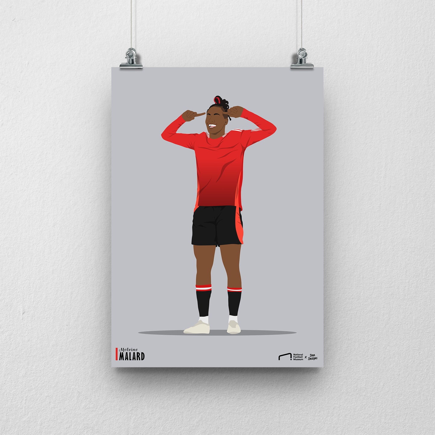 Melvine Malard Manchester United Print - DanDesignsGB