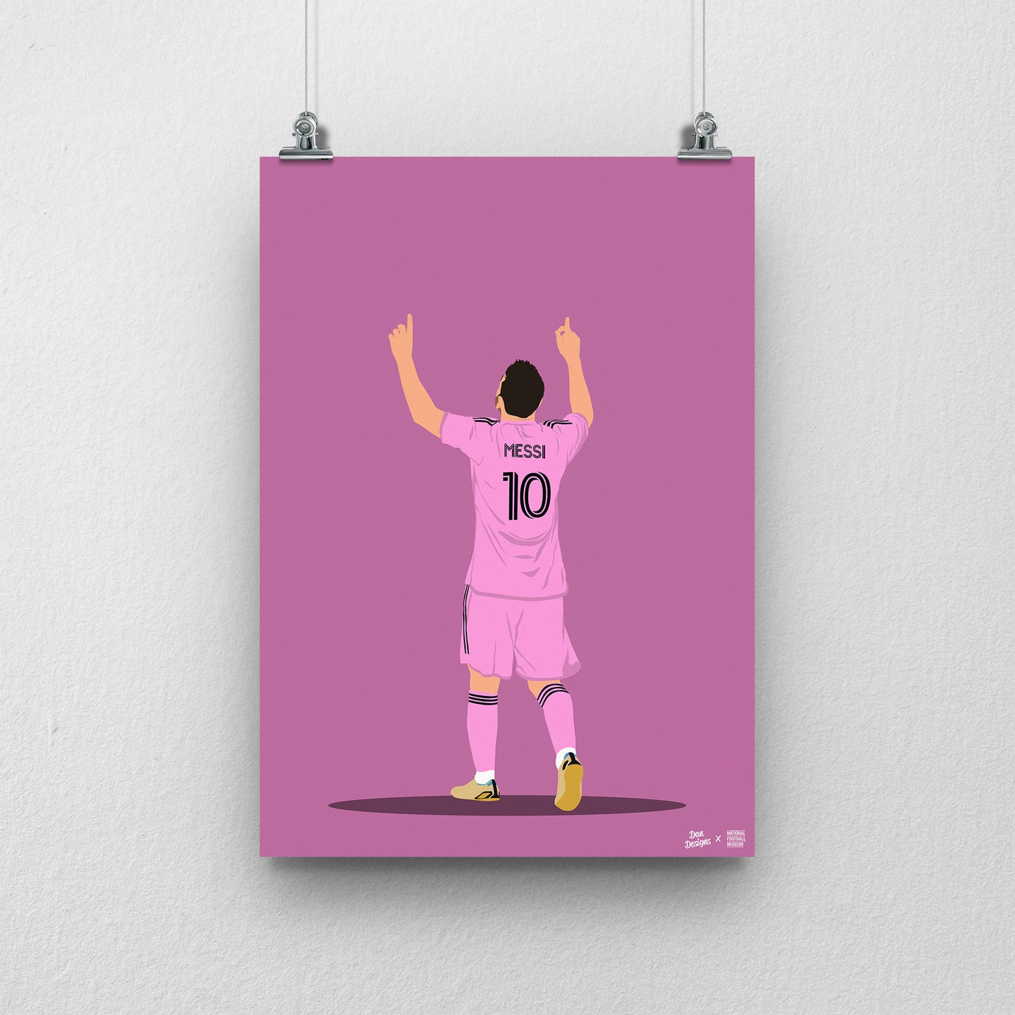 Messi Inter Miami A3 Print - DanDesignsGB
