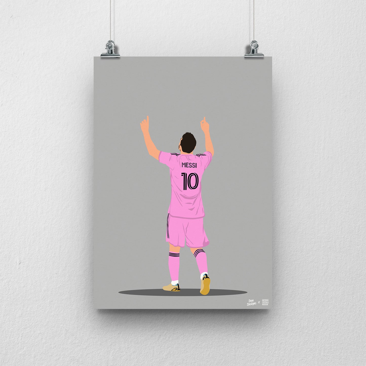 Messi Inter Miami A3 Print - DanDesignsGB