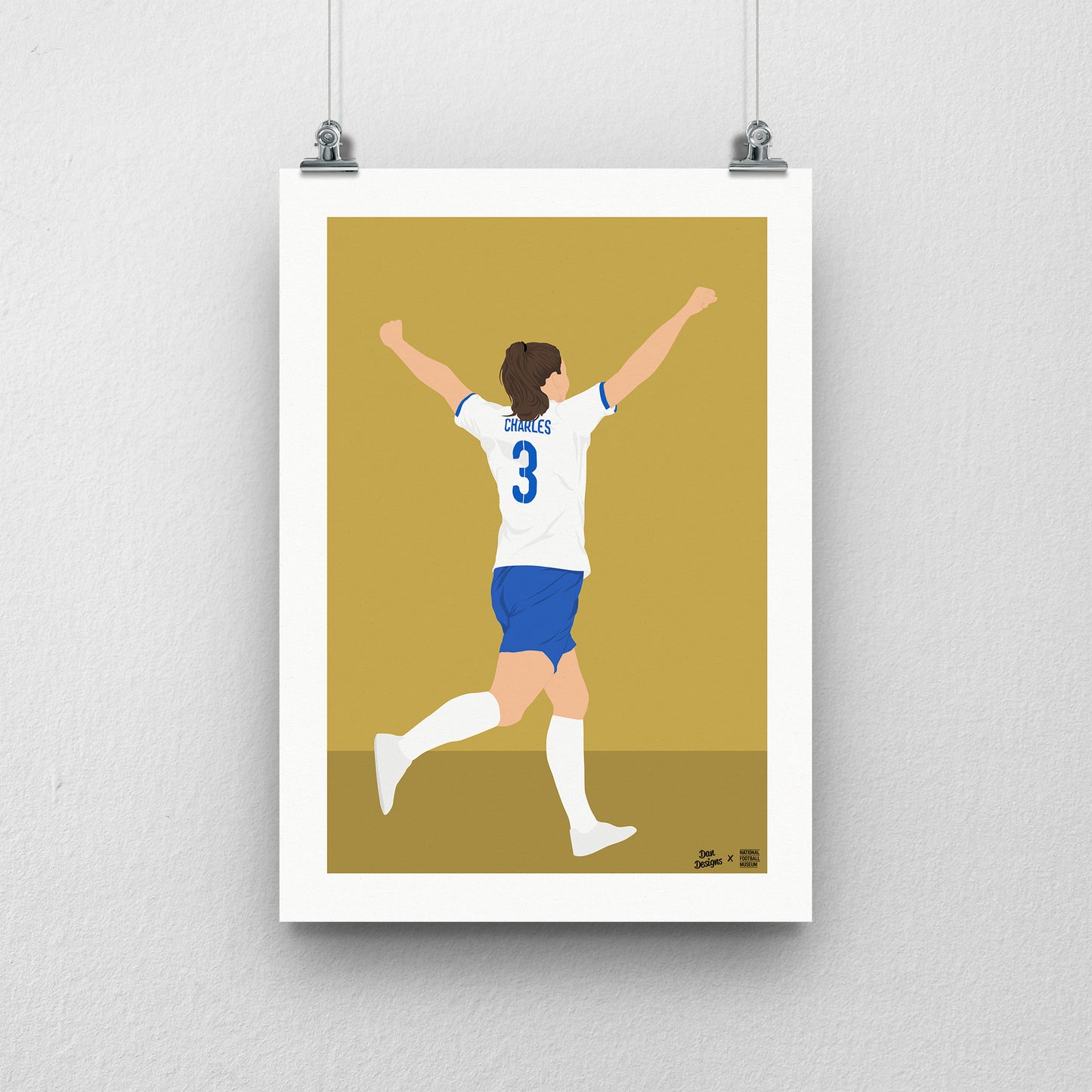 Niahm Charles England A3 Print - DanDesignsGB