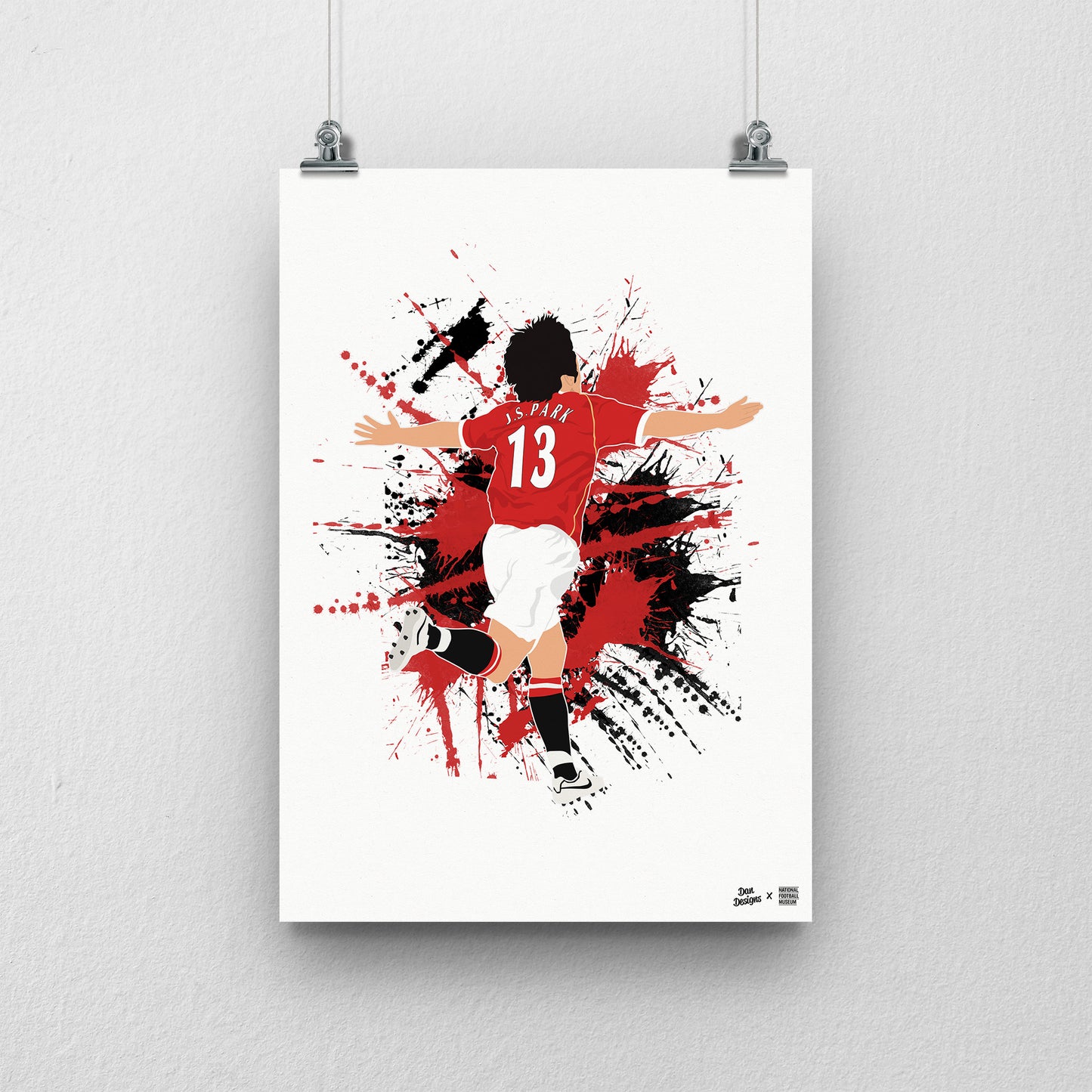 Park Ji-Sung A3 Print - DanDesignsGB