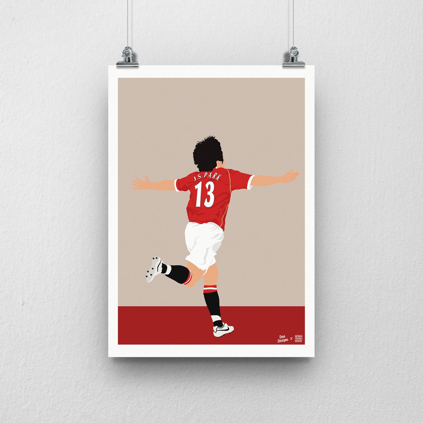 Park Ji-Sung A3 Print - DanDesignsGB
