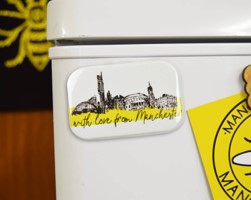 With Love From Manchester Magnet - The Manchester Shop