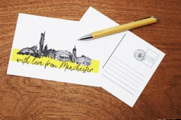 With Love From Manchester Postcards - The Manchester Shop