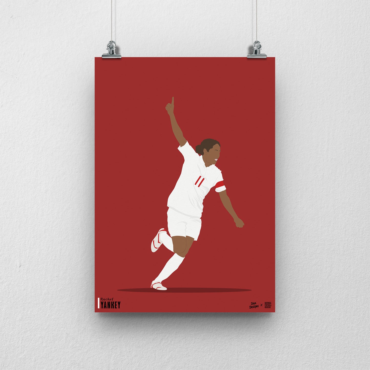 Rachel Yankey A3 Print - DanDesignsGB