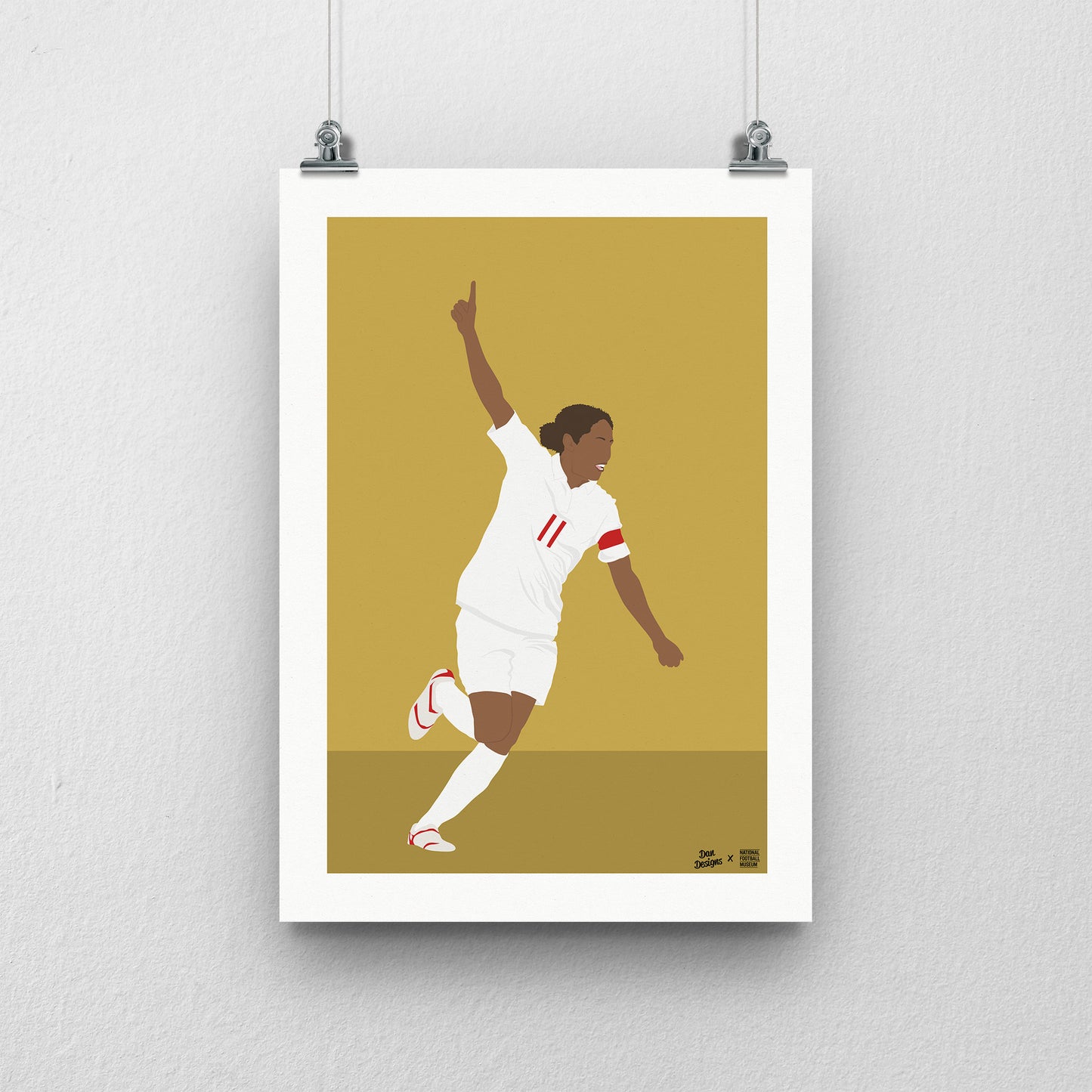Rachel Yankey A3 Print - DanDesignsGB