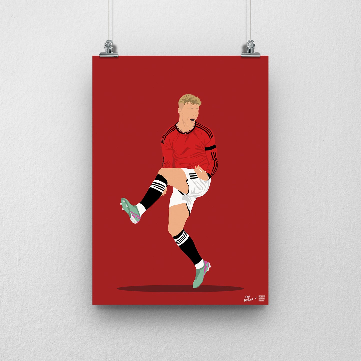 Rasmus Højlund A3 Print - DanDesignsGB